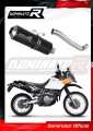 exhaust muffler DOMINATOR MX BLACK fits the motorcycle Suzuki DR 650SE 1997   2009