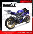 DOMINATOR GPS FEKETE kipufogó dob Yamaha YZF R6 2006 - 2016 motorkerékpárhoz 3