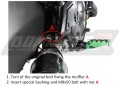 teljes DOMINATOR Full System kipufogórendszer HP1 FEKETE kipufogódobbal a Kawasaki VERSYS 650 2015 - 2020 motorkerékpárhoz 3