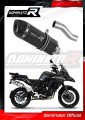 exhaust muffler DOMINATOR HP1 BLACK fits the motorcycle Benelli TRK 502X 2018   2021