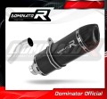 exhaust muffler DOMINATOR HP1 BLACK fits the motorcycle Aprilia RS 125 1999   2005