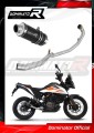 komplett kipufogórendszer DOMINATOR Full System GP1 FEKETE dobbal, KTM 390 Adventure 2020 - 2023 motorkerékpárhoz
