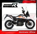 complete exhaust system with muffler DOMINATOR Full System GP1 BLACK fits the motorcycle KTM 390 Adventure 2020   2023 3
