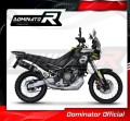 kompletny układ wydechowy z tłumikiem DOMINATOR Full System HP6 CZARNY pasujący do motocykla Aprilia Tuareg 660 2021 - 2023 2