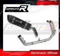 complete exhaust system with muffler DOMINATOR Full System HP6 BLACK fits the motorcycle Aprilia Tuareg 660 2021   2023 5