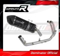 complete exhaust system with muffler DOMINATOR Full System HP7 BLACK fits the motorcycle Aprilia Tuareg 660 2021   2023 5