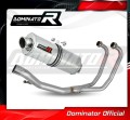 complete exhaust system with muffler DOMINATOR Full System oval fits the motorcycle Suzuki GS 500E 1989   2009 2