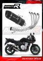 complete exhaust system with muffler DOMINATOR Full System HP1 BLACK fits the motorcycle Suzuki GSF 1250 N / S BANDIT 2007   2016