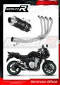 complete exhaust system with muffler DOMINATOR Full System GP1 BLACK fits the motorcycle Suzuki GSF 650 BANDIT N / S 2007   2016