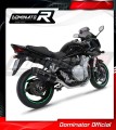 complete exhaust system with muffler DOMINATOR Full System HP1 BLACK fits the motorcycle Suzuki GSF 650 BANDIT N / S 2007   2016 3
