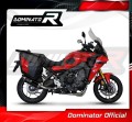 complete exhaust system with muffler DOMINATOR Full System HP6 BLACK fits the motorcycle Yamaha Tracer 9 / GT 2021   2023 5
