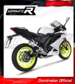 teljes kipufogórendszer DOMINATOR Full System GP FEKETE dobbal, amely illeszkedik a Yamaha YZF R125 2021 - 2023 motorkerékpárhoz 3