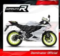 complete exhaust system with muffler DOMINATOR Full System GP BLACK fits the motorcycle Yamaha YZF R125 2021   2023 4
