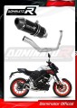 complete exhaust system with muffler DOMINATOR Full System HP3 BLACK fits the motorcycle Yamaha MT 125 2021   2024