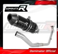 complete exhaust system with muffler DOMINATOR Full System HP3 BLACK fits the motorcycle Yamaha MT 125 2021   2024 2
