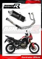 DOMINATOR Full System P7 FEKETE hangtompítóval ellátott komplett kipufogórendszer, amely illeszkedik a Honda CRF 1000L Africa Twin 2016 - 2019 motorke