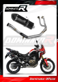 kompletny układ wydechowy z tłumikiem DOMINATOR Full System HP7 CZARNY pasujący do motocykla Honda CRF 1000L Africa Twin 2016 - 2019 3