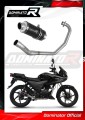 komplett kipufogórendszer DOMINATOR Full System GP1 FEKETE dobbal, amely illeszkedik a Honda CBF 125 2009 - 2014 motorkerékpárhoz 3