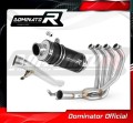 complete exhaust system with muffler DOMINATOR Full System GP1 BLACK fits the motorcycle Suzuki GSF 650 BANDIT N / S 2005   2006 4