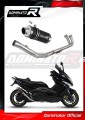 teljes kipufogórendszer DOMINATOR Full System GP1 FEKETE dobbal, amely illik a Yamaha T-MAX 500 2008 - 2011 motorkerékpárhoz 3