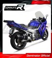 DOMINATOR HP1 FEKETE kipufogó dob Yamaha FJR 1300 2001 - 2005 motorkerékpárhoz 3