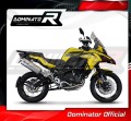 complete exhaust system with muffler DOMINATOR Full System titanium P7 fits the motorcycle Benelli TRK 502 X 2018   2021 3