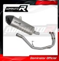 complete exhaust system with muffler DOMINATOR Full System titanium HP7 fits the motorcycle Benelli TRK 502 X 2018   2021 2