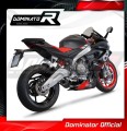 complete exhaust system with muffler DOMINATOR Full System HP8 BLACK fits the motorcycle Aprilia RS 660 2020   2024 3