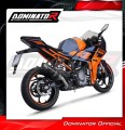 exhaust muffler DOMINATOR HP3 BLACK fits the motorcycle KTM RC 390 2022   2024 3
