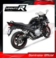 exhaust muffler DOMINATOR GP1 BLACK fits the motorcycle Suzuki GSXF 650 2007   2016 3