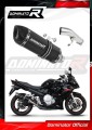 DOMINATOR HP1 FEKETE kipufogó dob Suzuki GSXF 650 2007 - 2016 motorkerékpárhoz
