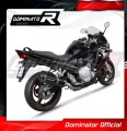 DOMINATOR HP1 FEKETE kipufogó dob Suzuki GSXF 650 2007 - 2016 motorkerékpárhoz 3