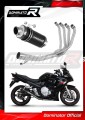 teljes DOMINATOR kipufogórendszer GP1 FEKETE dobbal, Suzuki GSXF 650 2007 - 2016 motorkerékpárhoz