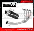 teljes DOMINATOR kipufogórendszer GP1 FEKETE dobbal, Suzuki GSXF 650 2007 - 2016 motorkerékpárhoz 2