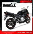 teljes DOMINATOR kipufogórendszer GP1 FEKETE dobbal, Suzuki GSXF 650 2007 - 2016 motorkerékpárhoz 3