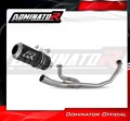 complete exhaust system with muffler DOMINATOR Full System GP BLACK fits the motorcycle Honda VTR 250 2009   2015 2