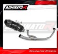 complete exhaust system with muffler DOMINATOR Full System HP3 BLACK fits the motorcycle Honda VTR 250 2009   2015 2