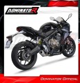 complete exhaust system with muffler DOMINATOR Full System GP fits the motorcycle Honda CB 650 R 2019   2023