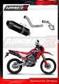 complete exhaust system with muffler DOMINATOR Full System MX2 BLACK fits the motorcycle Honda CRF 300L / Rally 2021   2023