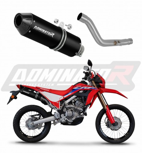 exhaust muffler DOMINATOR MX2 BLACK fits the motorcycle Honda CRF 300L / Rally 2021   2023 6