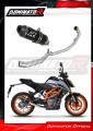 teljes DOMINATOR kipufogórendszer HP3 FEKETE kipufogódobbal a KTM 390 Duke 2021 - 2023 motorkerékpárhoz