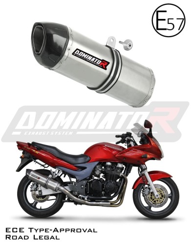 exhaust muffler DOMINATOR homologated road legal HP1 fits the motorcycle Kawasaki ZR7 / ZR7S 1999   2004 5
