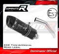 exhaust muffler DOMINATOR homologated road legal HP1 BLACK fits the motorcycle Kawasaki Z750 2007   2012 2