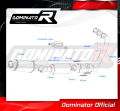 DOMINATOR Full System HP3 FEKETE komplett kipufogórendszer, amely illeszkedik a Yamaha XSR 900 2022 - 2023 motorkerékpárhoz 2