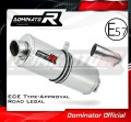 exhaust muffler DOMINATOR homologated road legal oval fits the motorcycle Kawasaki ZX10R 2011   2015