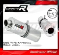 exhaust muffler DOMINATOR homologated road legal oval fits the motorcycle Kawasaki ZX9R 1998   2002