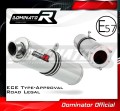 DOMINATOR kipufogó dob Homologált Kerek Kawasaki ZX6R 1995 - 1997 motorkerékpárhoz