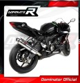 DOMINATOR homologált kerek kipufogó dob Kawasaki ZX6R 636 2009 - 2020 motorkerékpárhoz 3