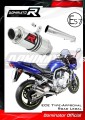 exhaust muffler DOMINATOR homologated road legal GP1 fits the motorcycle Yamaha FZS FAZER 1000 2001   2005