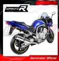 exhaust muffler DOMINATOR homologated road legal ROUND fits the motorcycle Yamaha FZS FAZER 1000 2001   2005 3